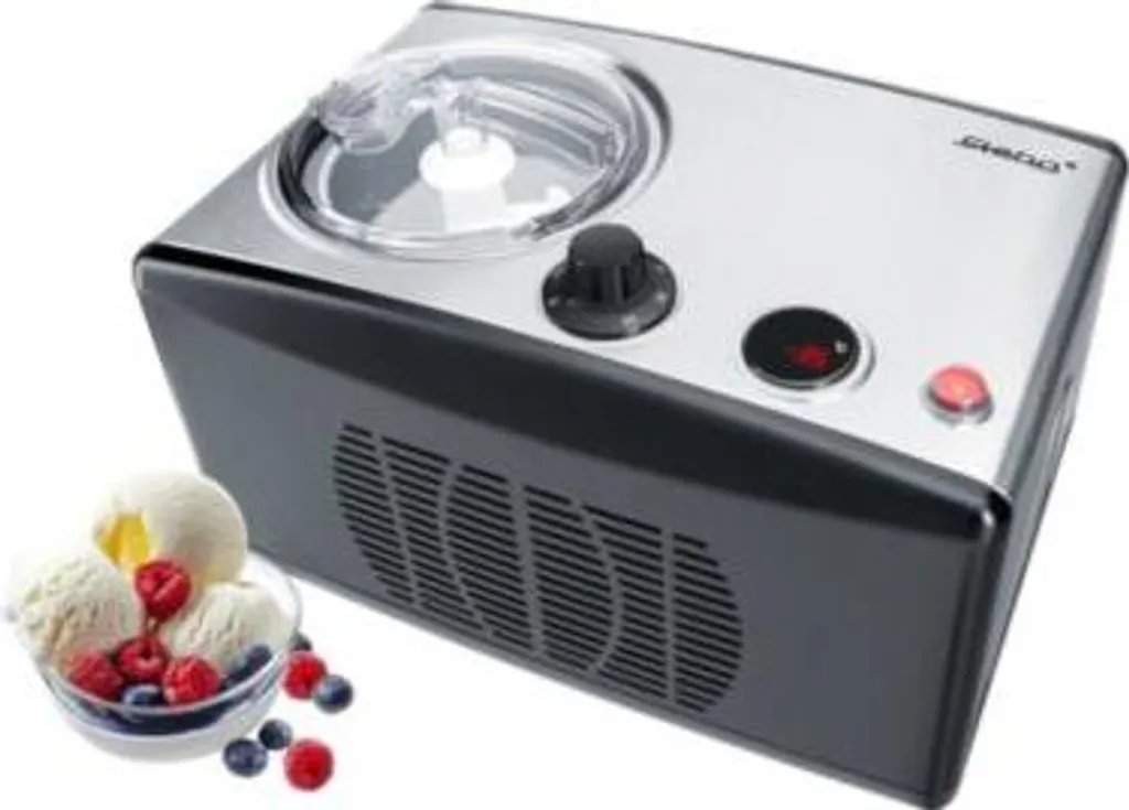 Turbine à glace à compresseur Steba IC150 1,5L Noir et Inox pour sorbet