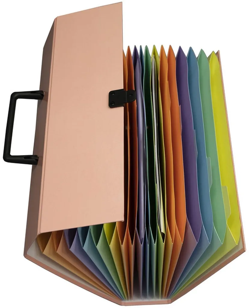 Trieur Valisette Extensible pour Dossiers A4 avec 18 Compartiments - 7