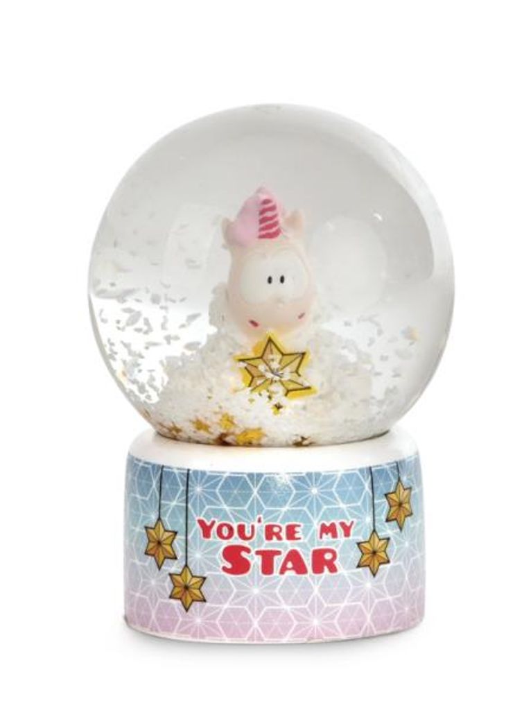 NICI Schüttelkugel Einhorn Theodor 6,5cm Produktbild 