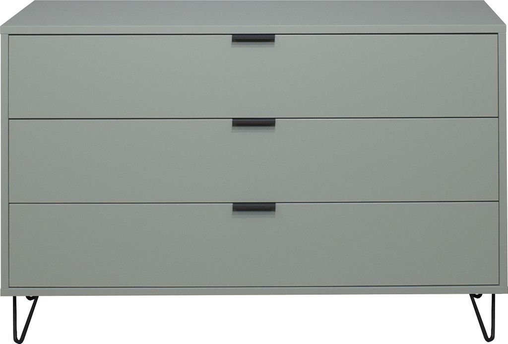 Schubkastenkommode >Bonnie< in pine green matt lack - 119x80x45cm (BxHxT)