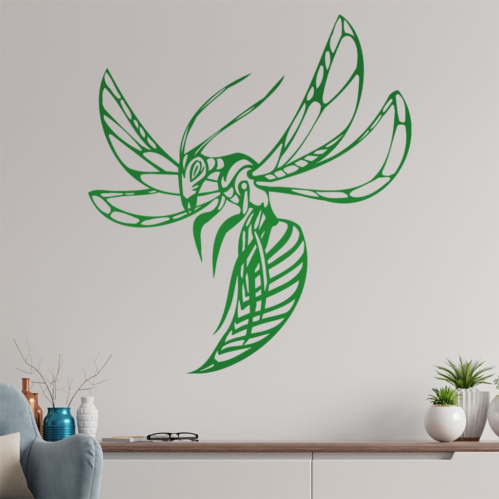 Killer Insekt Wandtattoo in 6 Größen - Wandaufkleber Wall Sticker - Dekoration, Küche, Wohnzimmer, Schlafzimmer, Badezimmer