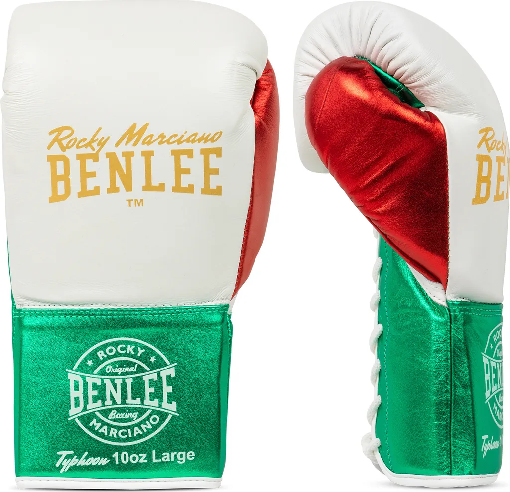 Gants de boxe de combat en cuir véritable Benlee Typhoon 08 oz