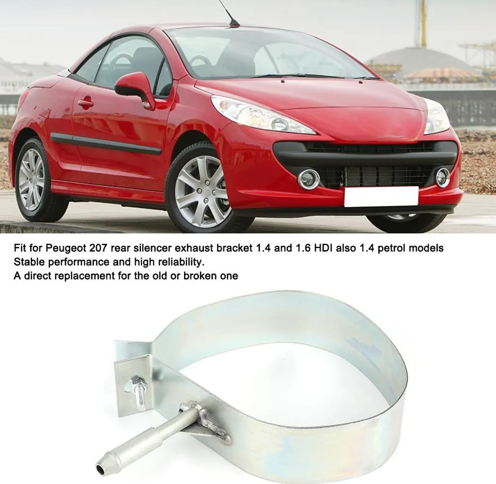 Support de silencieux arrière pour échappement Peugeot 207 robuste