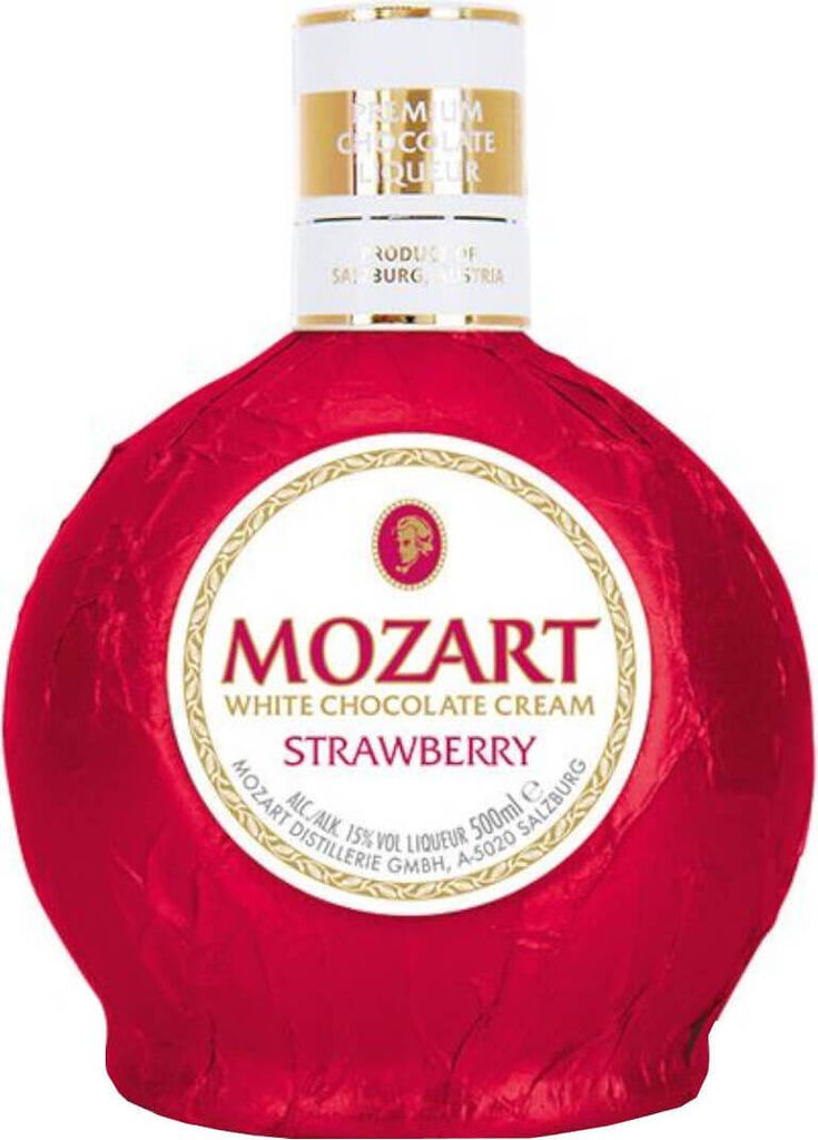 Mozart White Chocolate Strawberry 15%