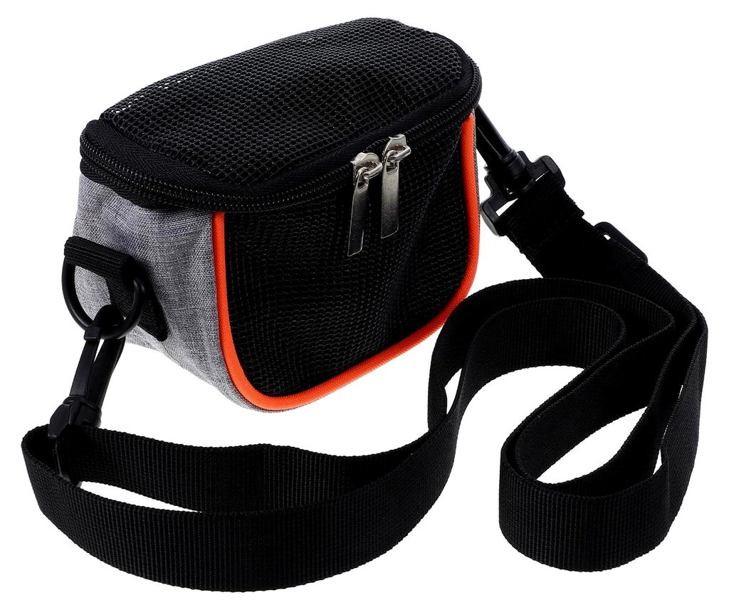 Transportrucksack für Kleintiere Grau Klein aus Atmungsaktivem Material mit Verstellbaren Schultergurten und Innenfächern für Hamster, Igel, Bar...