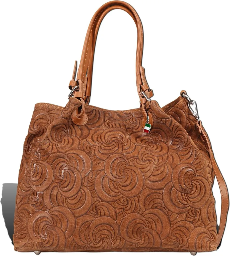 Sac à bandoulière marron en daim Florence pour sortie et usage quotidien