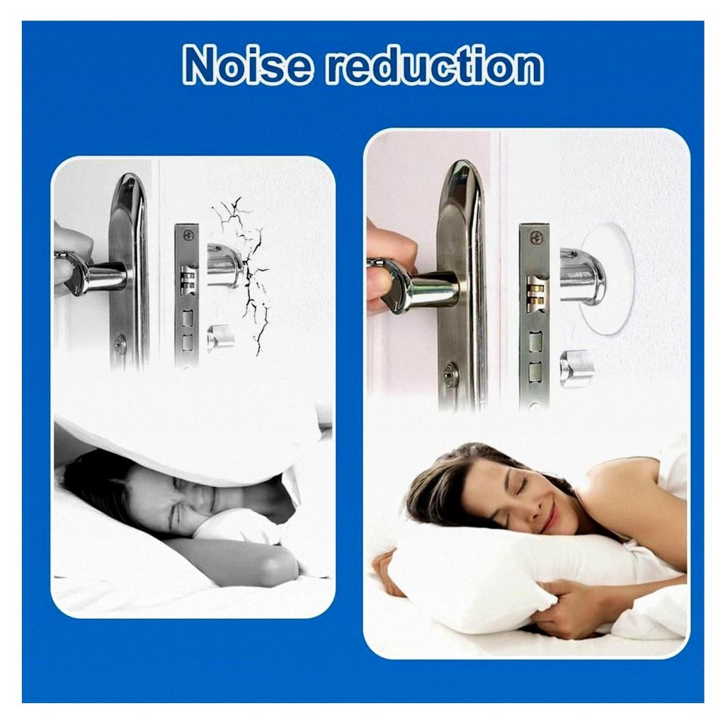 6 Stück Türstopper Ø 50 mm Selbstklebend Weiß, Wandschutz Gummipuffer