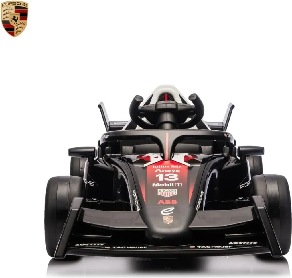 Porsche Formule E 12V noire : démarrage progressif, Bluetooth et commande parent - 10