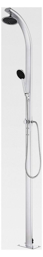 Gartendusche 215 cm Außendusche Garten Edelstahl Duschkopf Aluminium