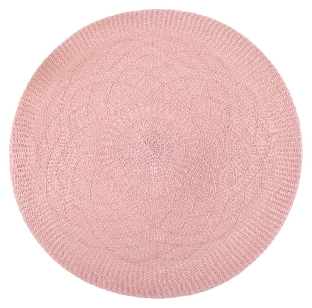 Gewebtes rundes Platzset, hitzebeständig, rutschfest, elegante Tischunterlage für Teller, geeignet für Zuhause, Restaurant, Partys