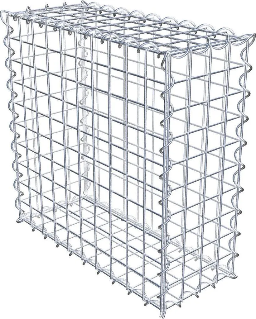 Gabion Déco 50x50x20 cm idéal pour Muret de Séparation de Jardin