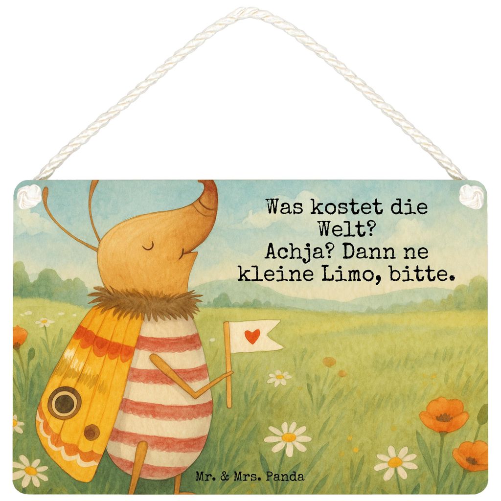 Mr. & Mrs. Panda Schild Nachtfalter Fähnchen Design DIN A5 - Weiß - Geschenk, Süß, Türschild, wandtafel, Lustige Sprüche, kleine aufmerksamke...