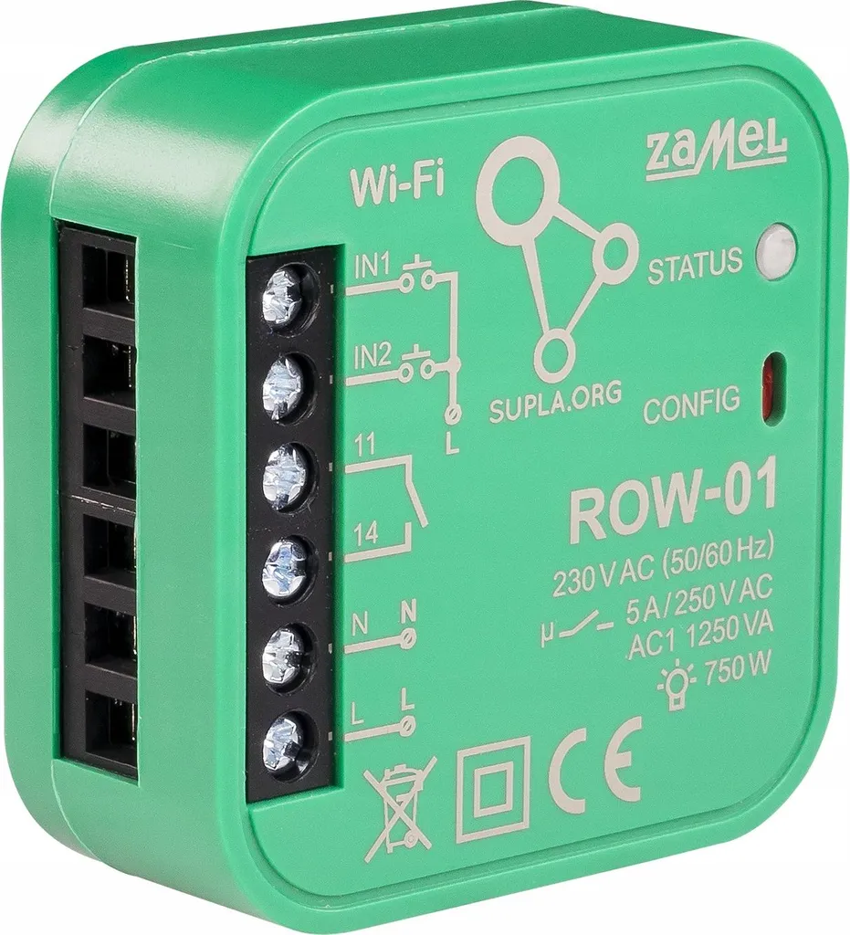 Module de commande Wi-Fi pour éclairage connecté ROW-01 Supla Zamel