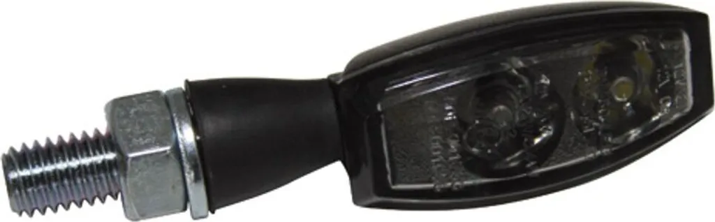 Indicatori BLAZE HIGHSIDER LED Fumé - Doppia Funzione Nero Moto Custom