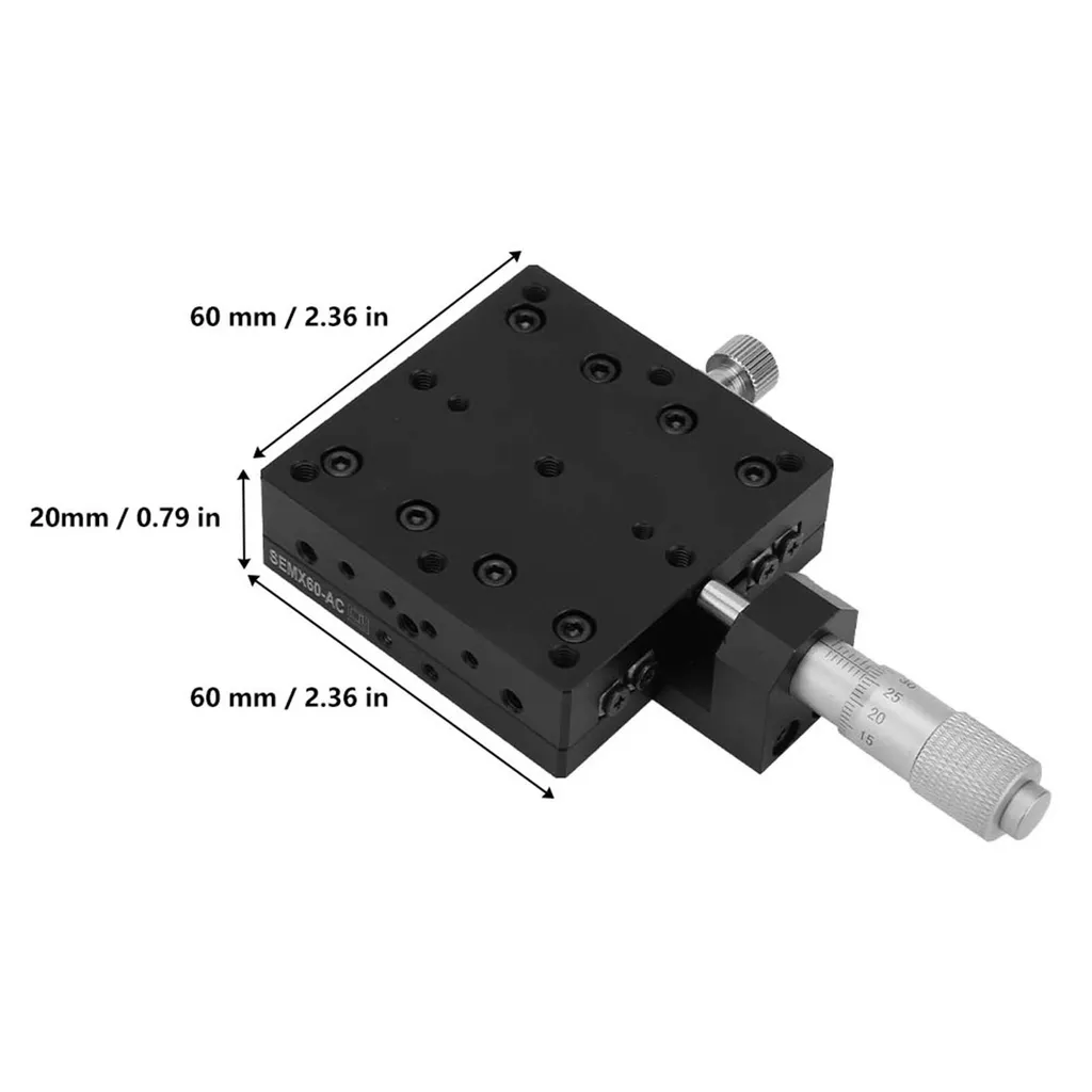 Support de Translation pour Optique Laser SEMX60-AC avec Ajustement Manuel X