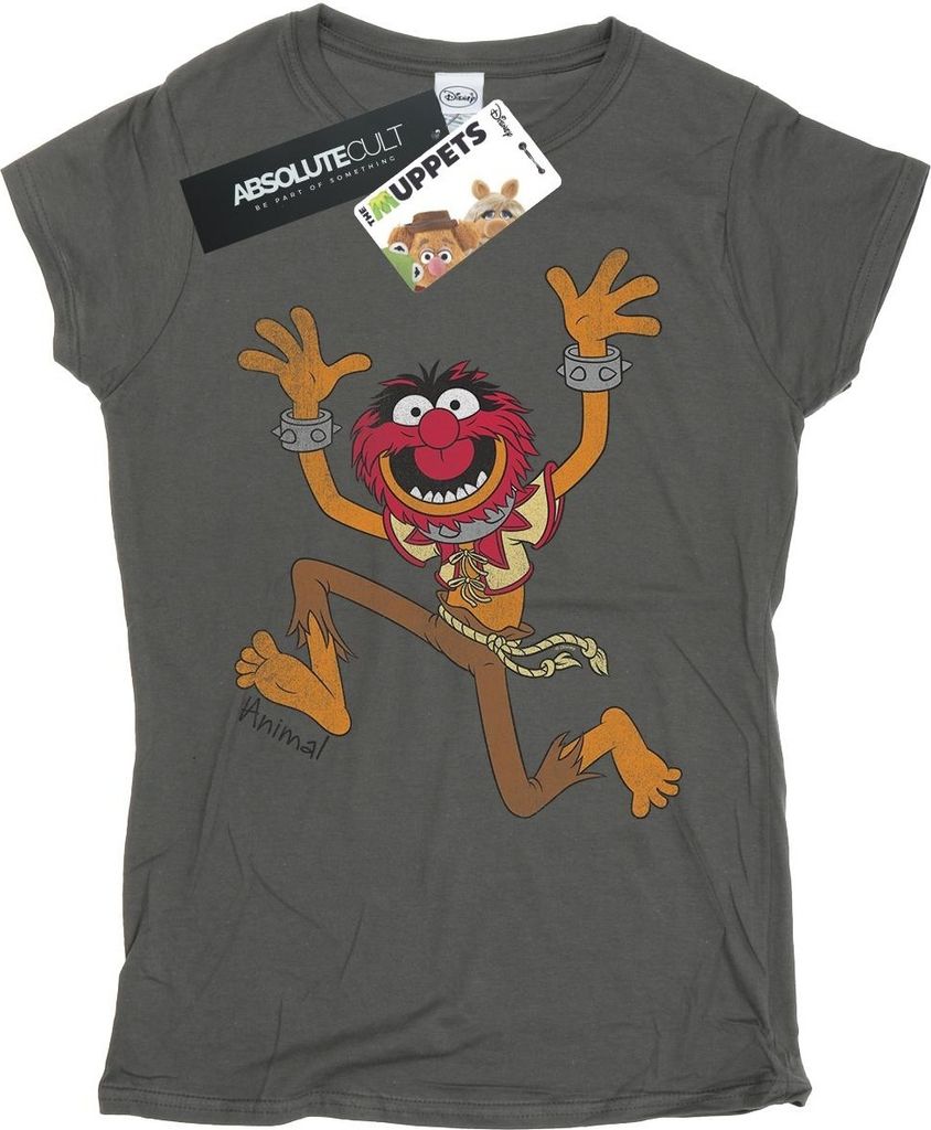 Disney - "The Muppets" T-Shirt für Damen BI49022 (S) (Holzkohle)
