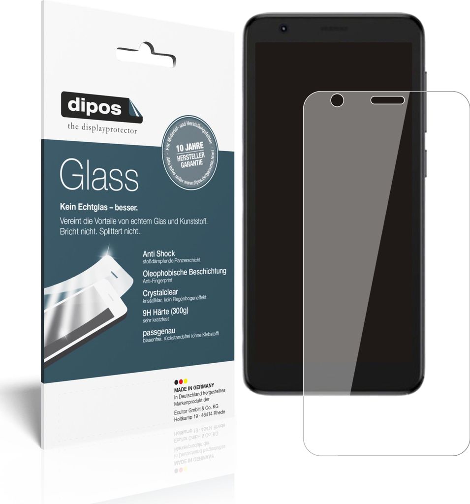 1x Schutzfolie für ZTE Blade L9 - Anti-Shock 9H Folie dipos Glass Kunststoffglas