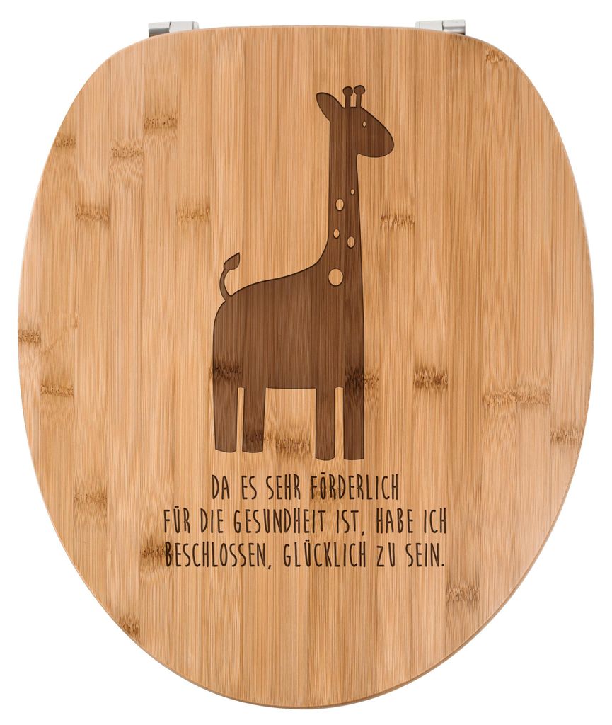 Mr. & Mrs. Panda WC-Brille Giraffe - Transparent - Geschenk, Afrika, Klodeckel, WC Sitz, Brille, Savanne, Toilettendeckel, Zoo, Klobrille, Giraffen