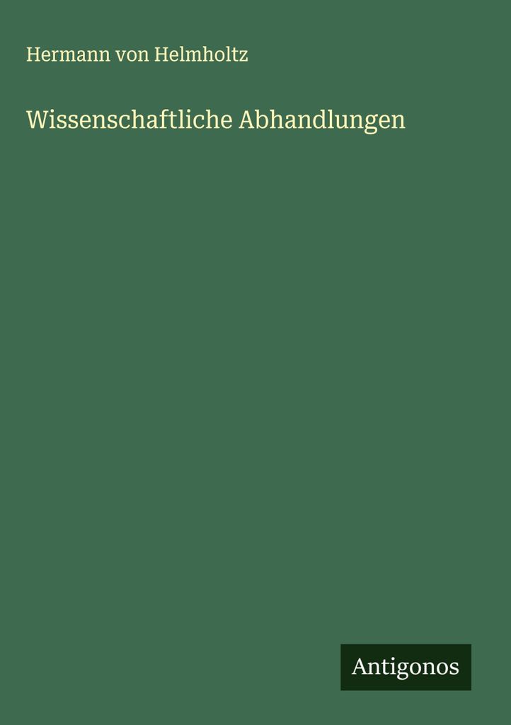 Wissenschaftliche Abhandlungen