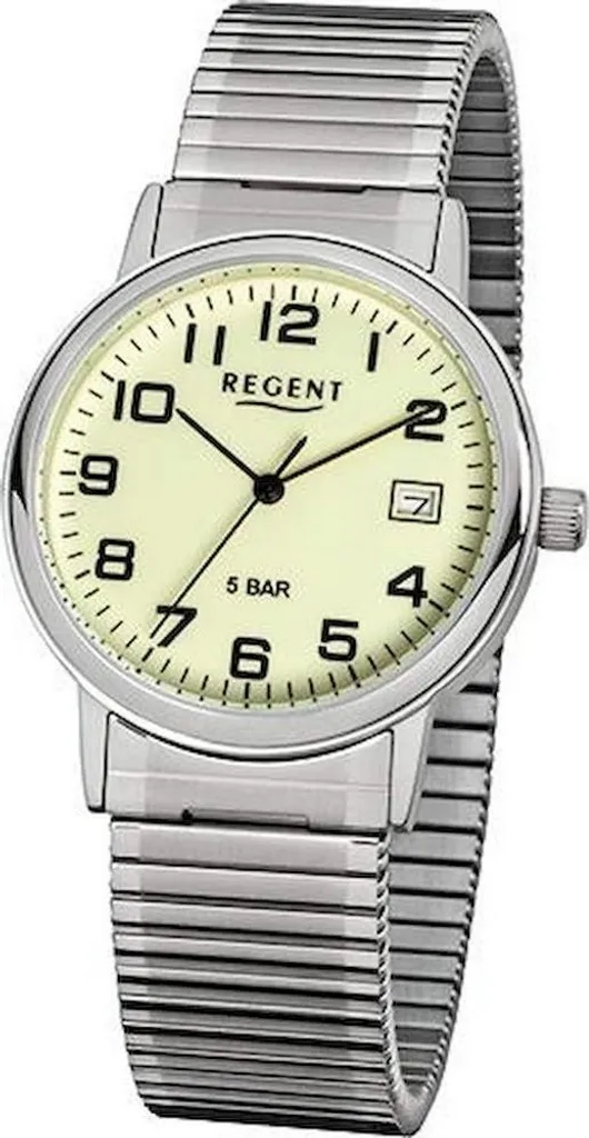 Montre Regent F-706 Étanche avec Cadran Blanc Lisible et Boîtier Fin