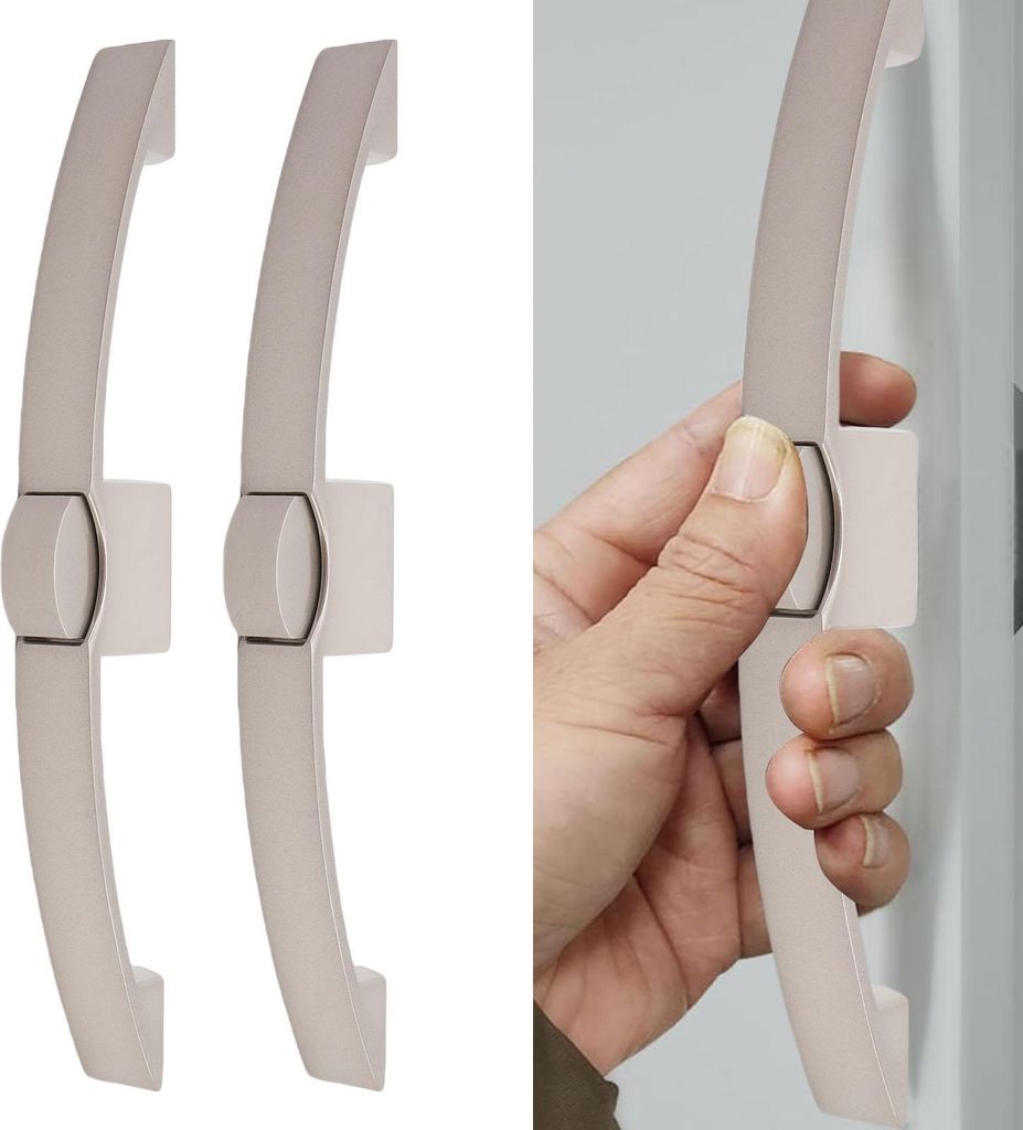 2 Stück Druckknopf-Riegel-Ziehgriff Pearl Ni Mehrzweck-RV-Schrankschloss Schubladenknopf für Wohnmobil-Heim-Yachten 160 mm Lochabstand