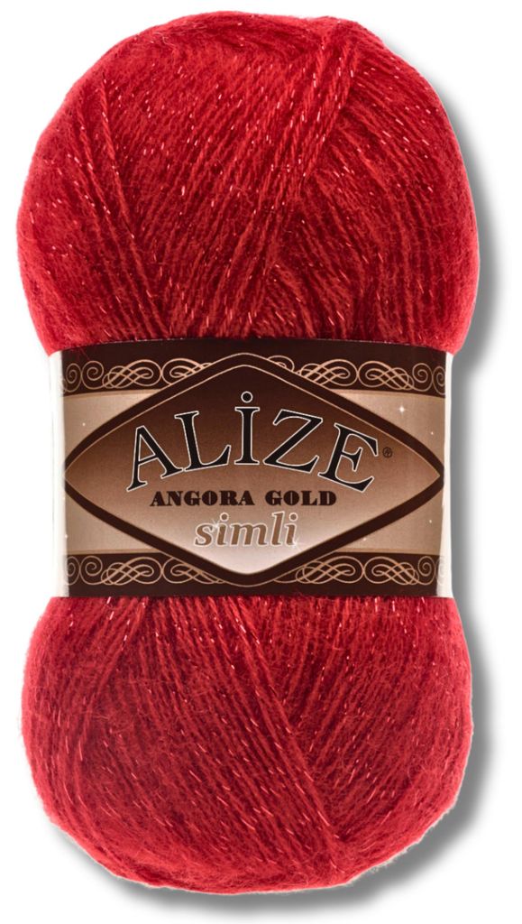 Alize 1x 100g Angora Gold Simli Wolle mit Glitzer, Uni, Produktbild 