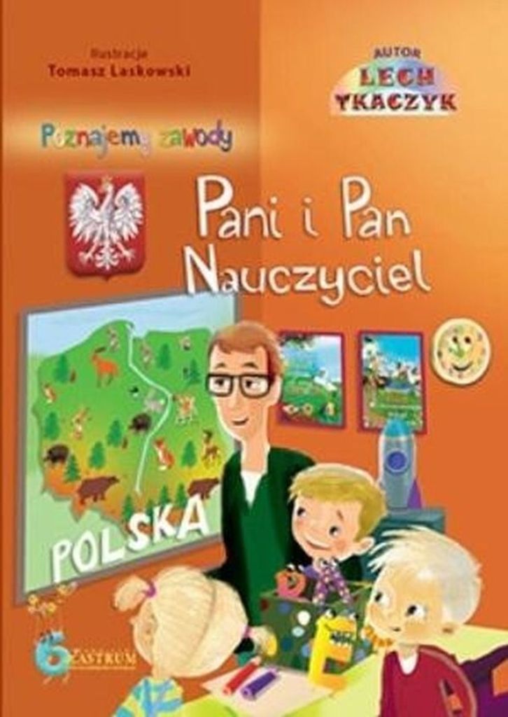 Książka edukacyjna dla dzieci Pani i Pan Nauczyciel Lech Tkaczyk + CD