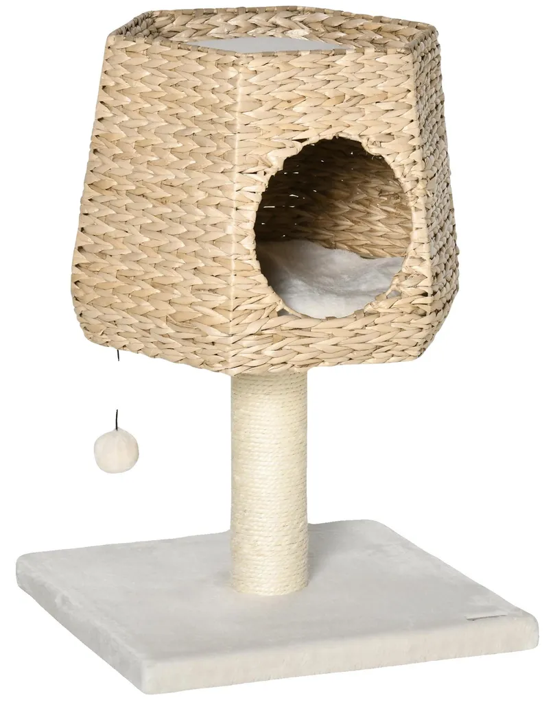 Arbre à chat stable et discret pour protéger vos meubles - Aspect Naturel