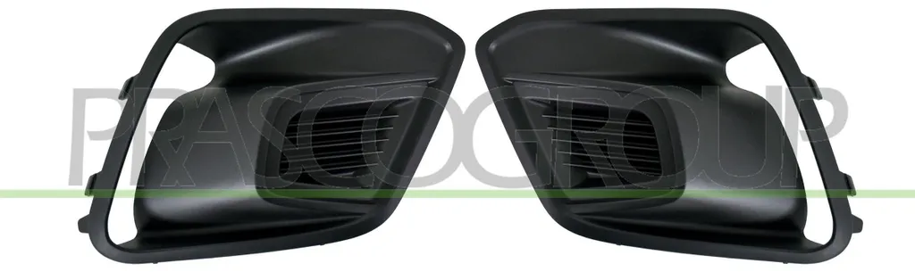 Grille d'aération PRASCO pare-chocs avant Renault Kangoo III MPV Noir