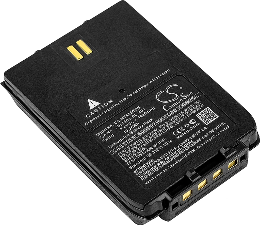 Batterie pour Hytera X1e X1p Z1p - Remplacement BL1401 et BL1809