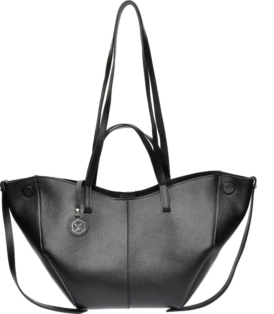 Sac à main noir Luisa Vannini AW25 LV 100 en cuir chic pour femme