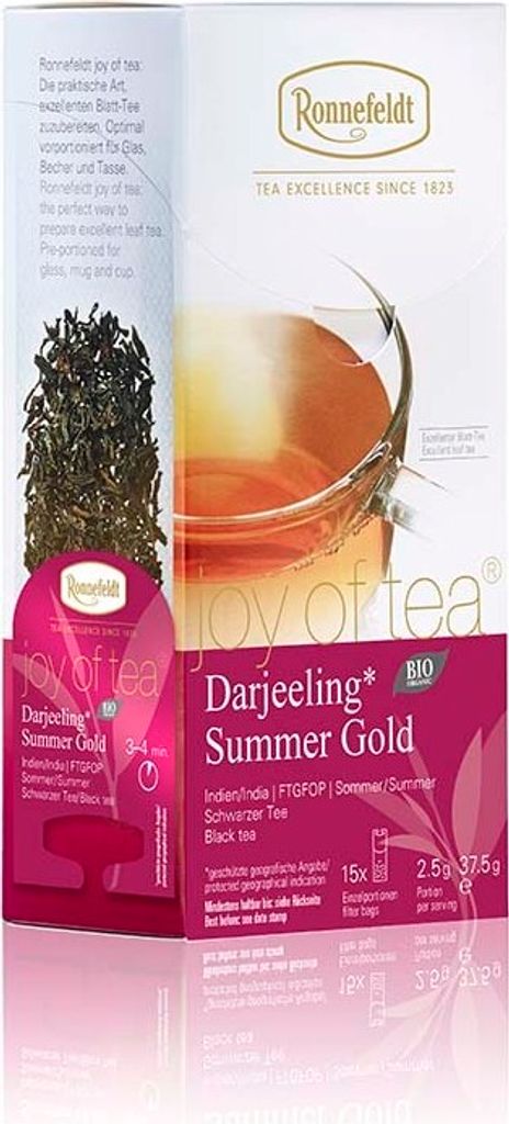 Joy of Tea Darjeeling Summer Gold  (15x2,5g) 1 Pack Produktbild 
