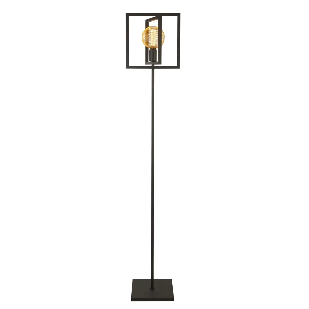 Lampadaire de salon réglable 1Lt noir mat pour un éclairage directionnel