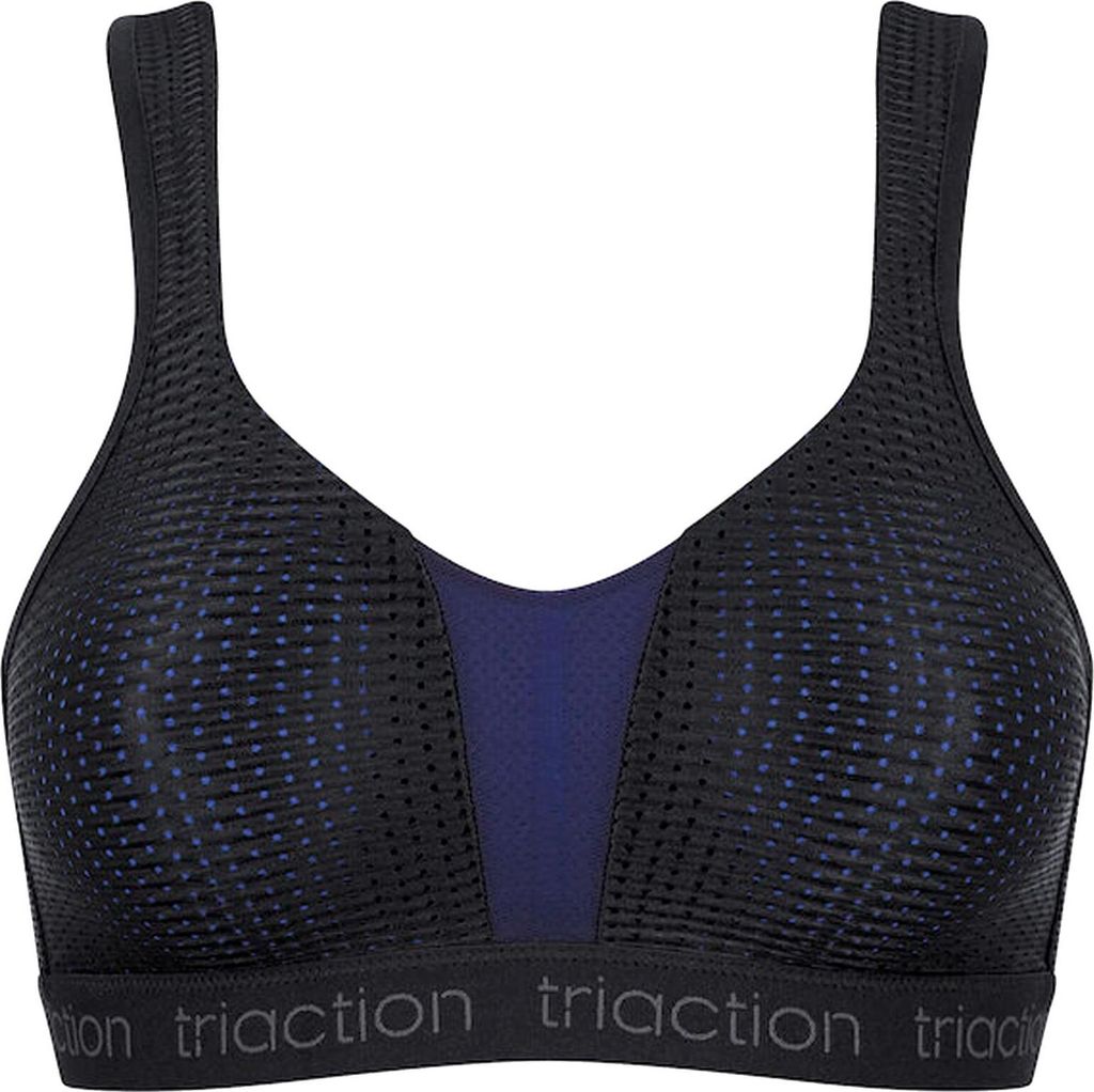 TriAction Energy Lite N EX Ohne Bügel Damen BH Sport, Größe: 95C, Farbe: Schwarz