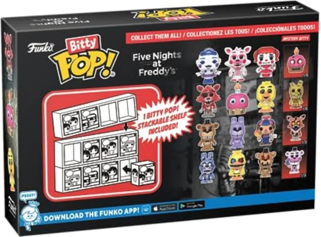 Figurines Bitty POP Five Nights at Freddy's Nightmare en Boîtier Rigide 4u