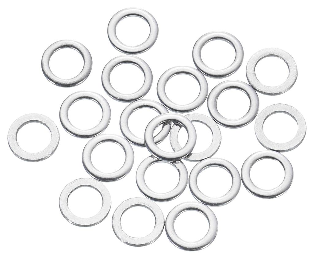 20 Stück M4-Unterlegscheiben, 4x7x0,8 mm flache Unterlegscheiben aus Edelstahl 304 für Schrauben, Bolzen, Automobilteile und Industriemaschinen.