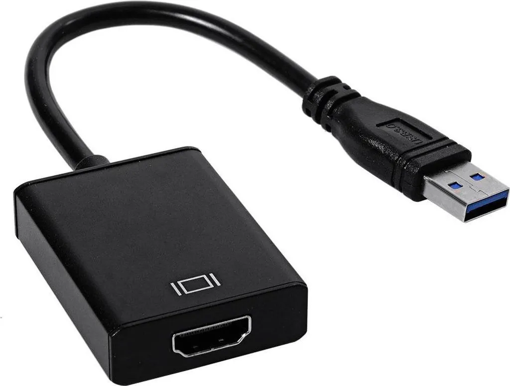 Adaptateur USB 3.0 vers HDMI Noir - Convertisseur Vidéo Full HD 1080p