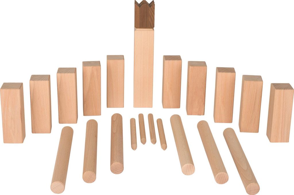 Goki Holzwikingerspiel Kubb in Wattebeutel