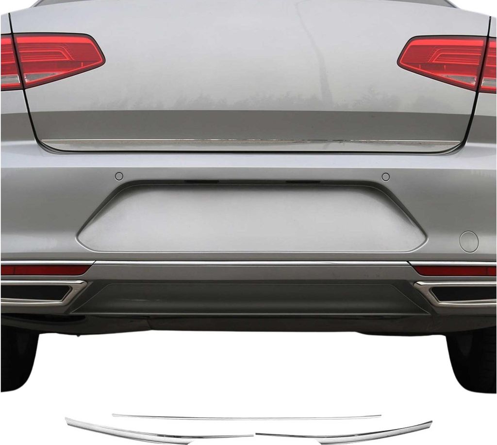 Kofferraumleiste Heckleiste für VW Passat B8.5 Limo Variant 2019-2021 Chrom 3tlg
