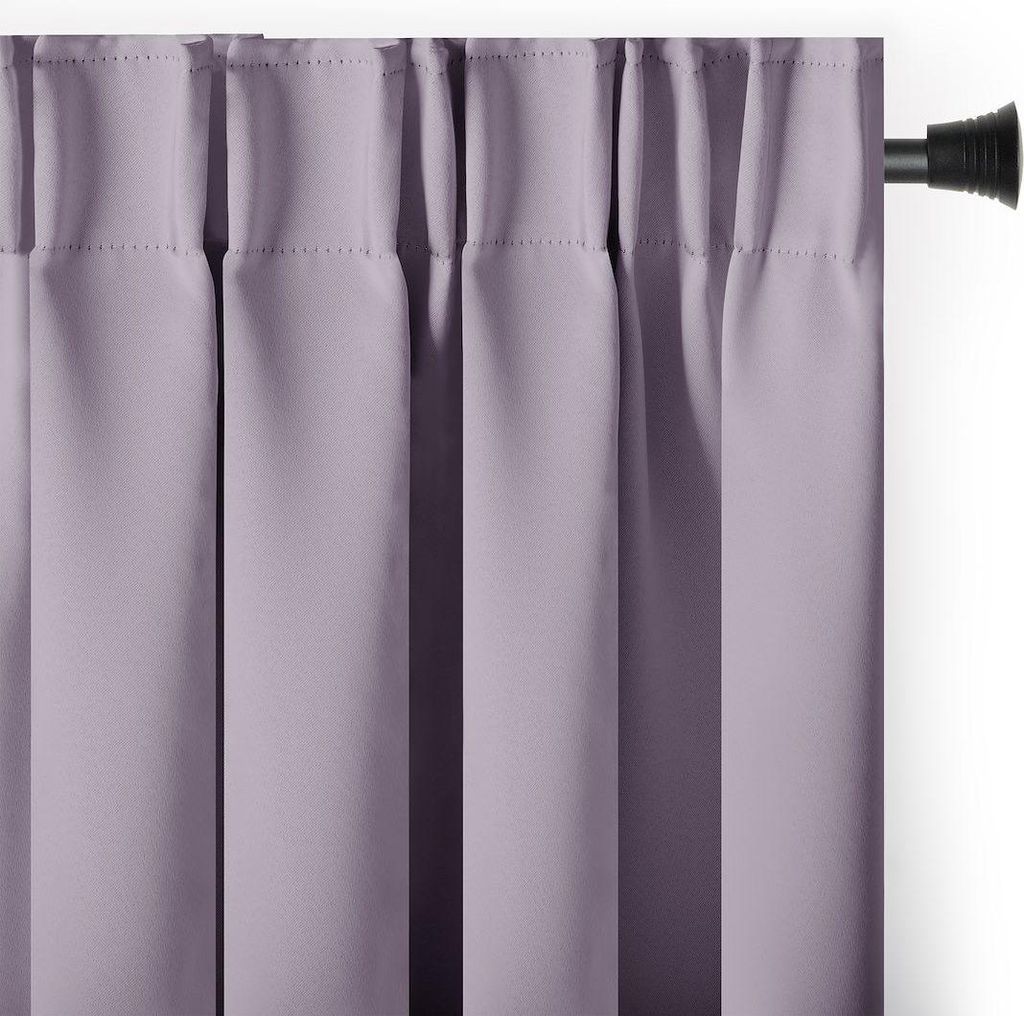 Gardine Kräuselband Multifunktionsband 200x175 cm Rosa Pink Vorhang Einfarbig Verdunklungsvorhang Aufhängung Pleat