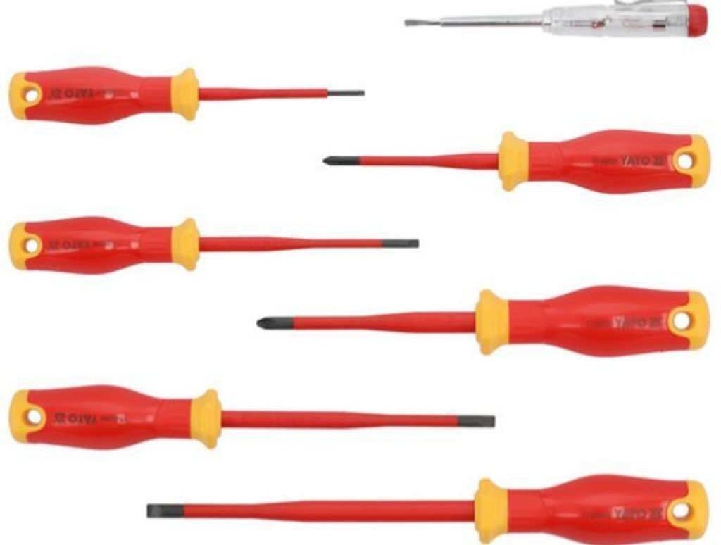 Yato wkrętaki izolowane extra slim 7szt.