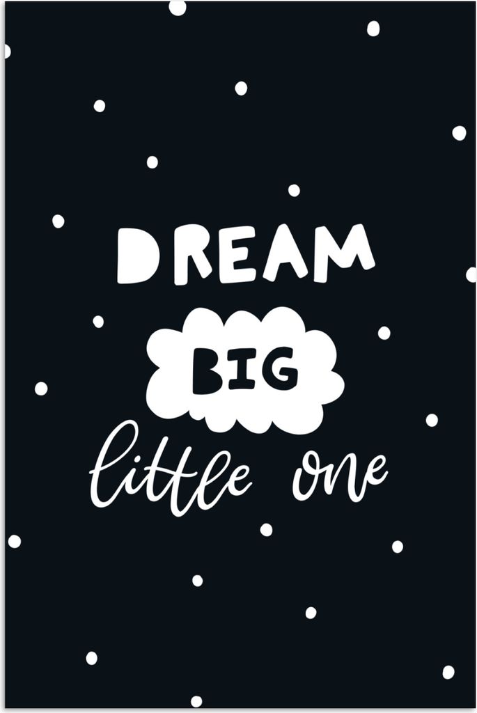 MuchoWow Poster Zitat - Traum - Kind - Jungen - Mädchen - Baby 60x90 cm - Wanddekoration