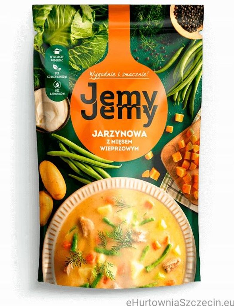 JemyJemy Soupe de légumes à la viande de porc 450 g Image du produit 
