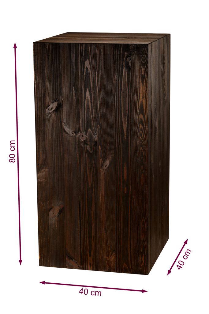 Pilastro in legno 80x40x40 cm, pilastro floreale, pilastro Immagine del prodotto 