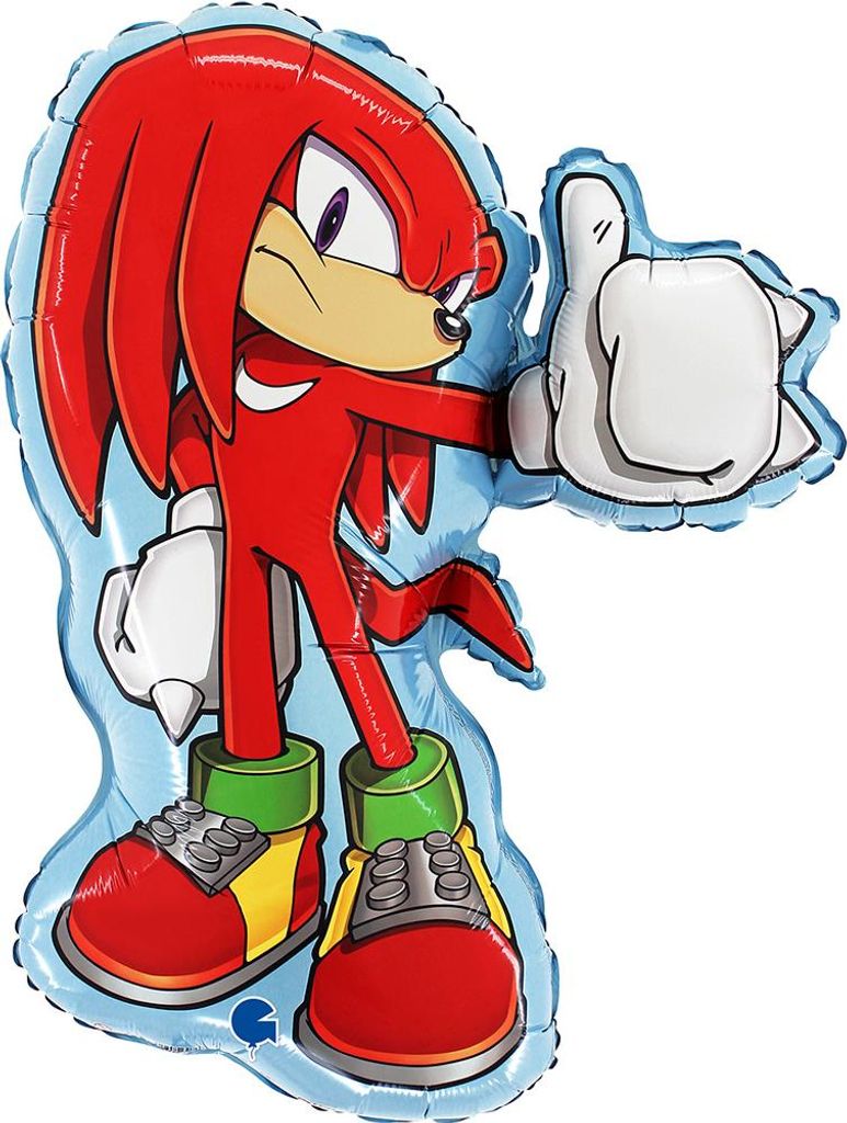 Balon Foliowy Sonic - Knuckles, 26 cali, 50x54 cm, Grabo Zdjęcie produktu 