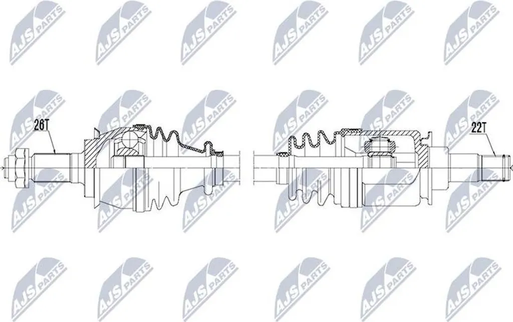 Stop aux vibrations : Arbre transmission Mini NTY OE 31601493977