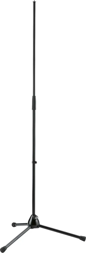 Pied de micro K&M 201A/2 noir réglable avec embase tripode pliable