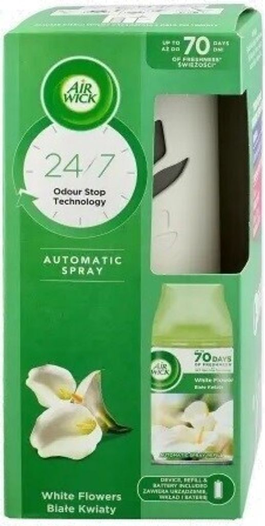 Air Wick, Automatyczny odświeżacz z wkładem, Białe kwiaty, Zdjęcie produktu