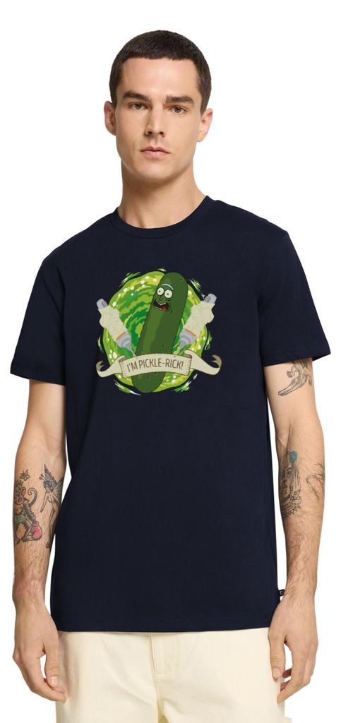 Spreadshirt Rick and Morty I'm Pickle-Rick Gurken-Rick Männer Premium T-Shirt, 4XL, Navy
