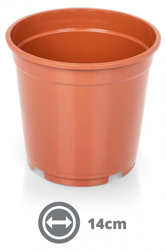 Containertopf 14 cm 1.4 Liter terracotta Produktbild 